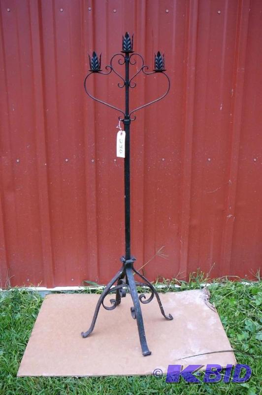 lot 230 image: Candle holder metal...