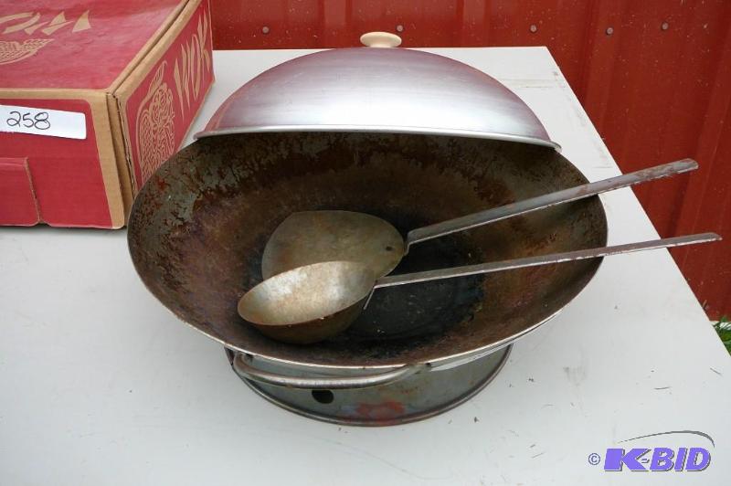 lot 258 image: 7 piece Wok Set...