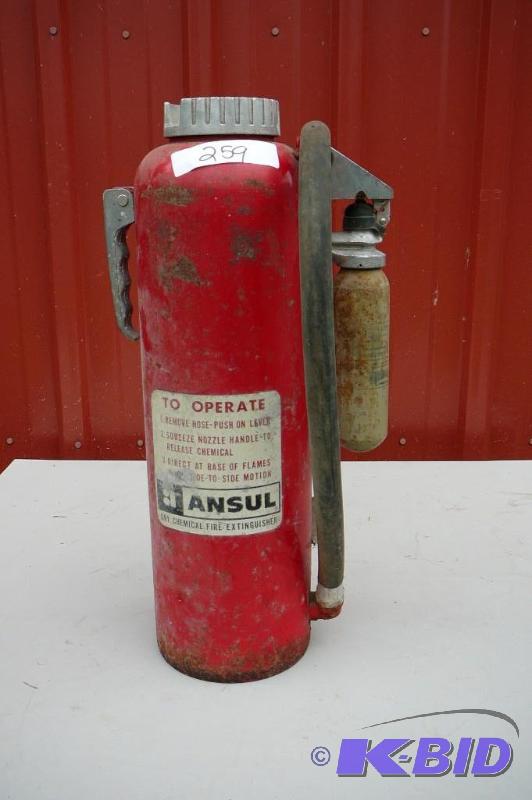 lot 259 image: Ansul Fire Extinguisher...