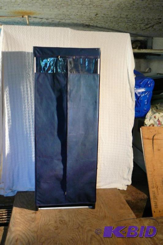 lot 270 image: Blue wardrobe closet...