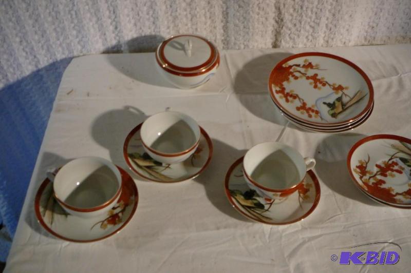 lot 278 image: Kutani Dishes 4 Plates made in Japan 1sugarbo...