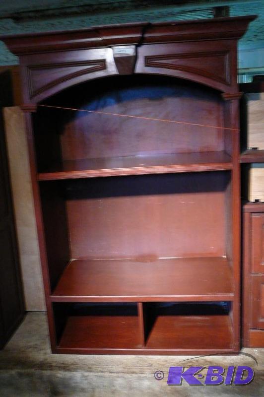 lot 283 image: Wooden Shelving unit with shelves 44w x 23d x...