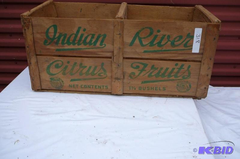 lot 318 image: Wooden Crate (Indian Fruits)...