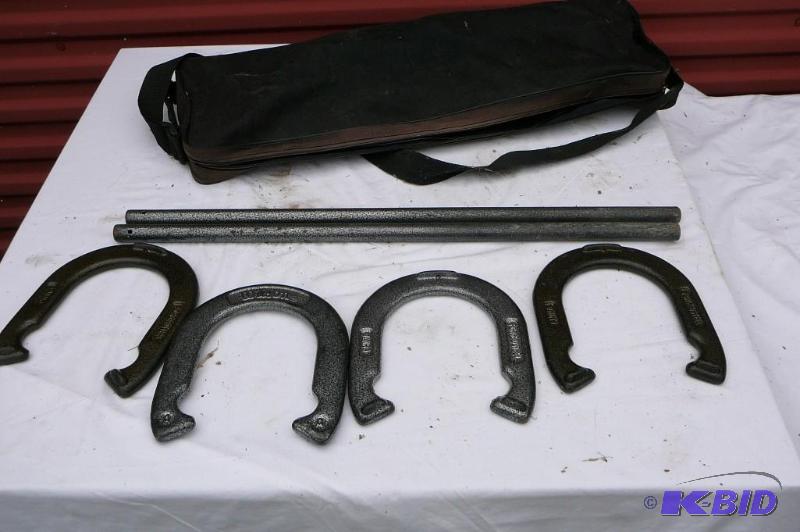 lot 325 image: Horse shoe set with bag...