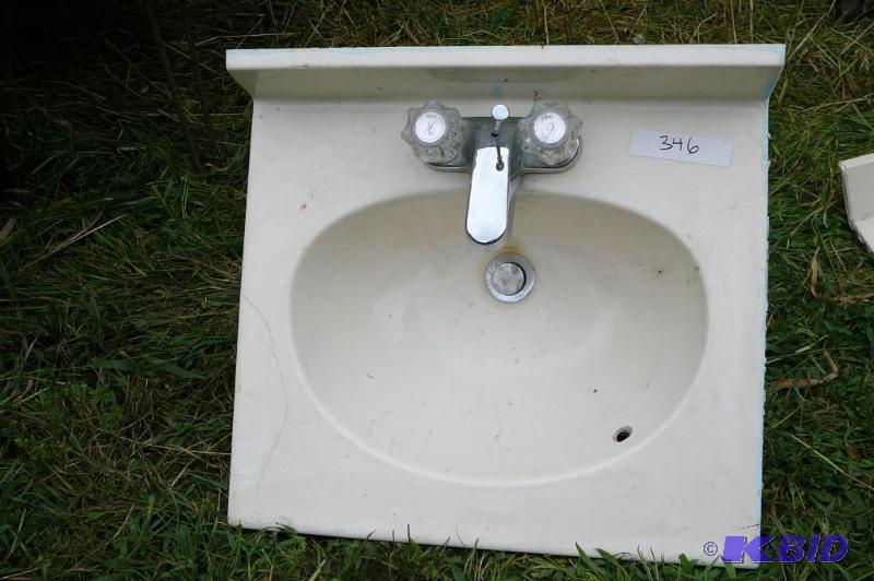 lot 346 image: Sink with faucet...
