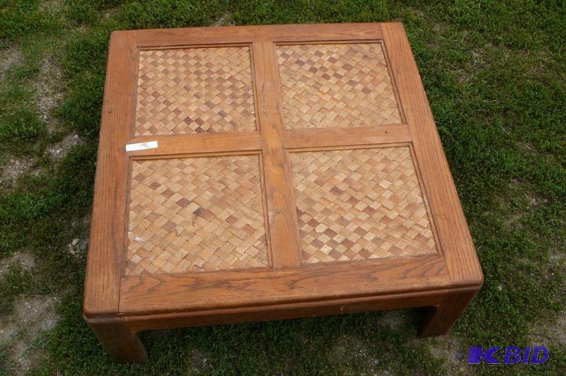 lot 361 image: Square coffee table 39 12 x 39 12 x 15 high...