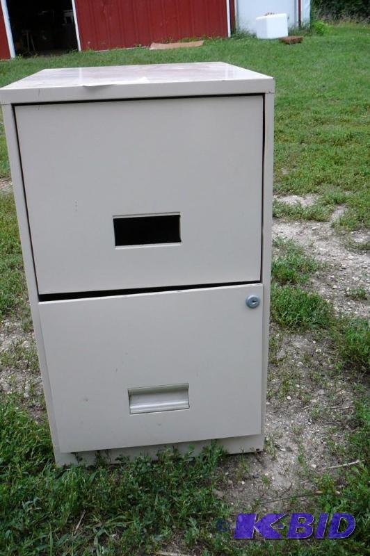 lot 407 image: 2 drawer file cabinet...