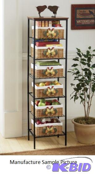 Rooster Basket Tower - Has 6 baskets -&nbspW...