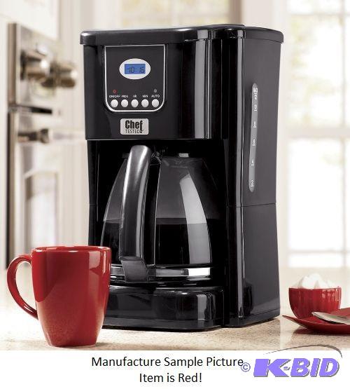 Chef Tested Red 12 Cup Coffee Maker -&nbspPr...