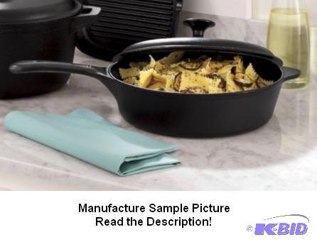 10&quot Cast Iron Fry Pan with Lid - Cast ir...