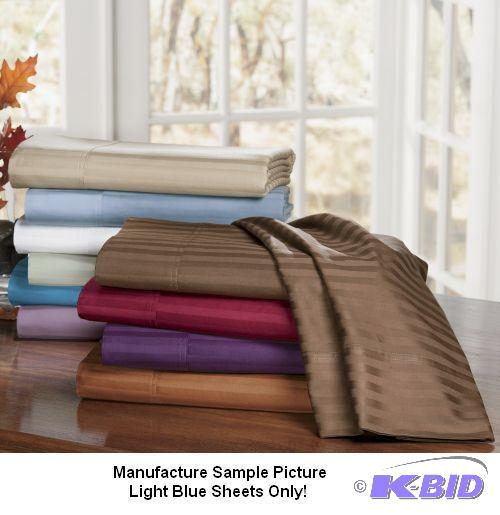 Divatex&nbspLight Blue 400 Thread Count Shee...
