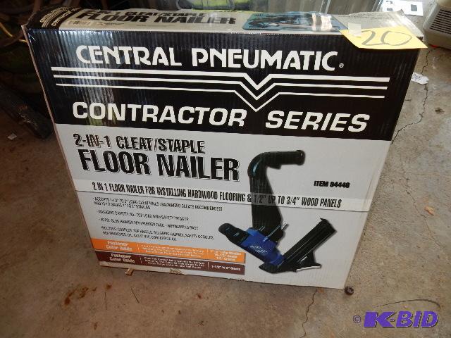 lot 20 image: CENTRAL PNEUMATIC Floor Nailer