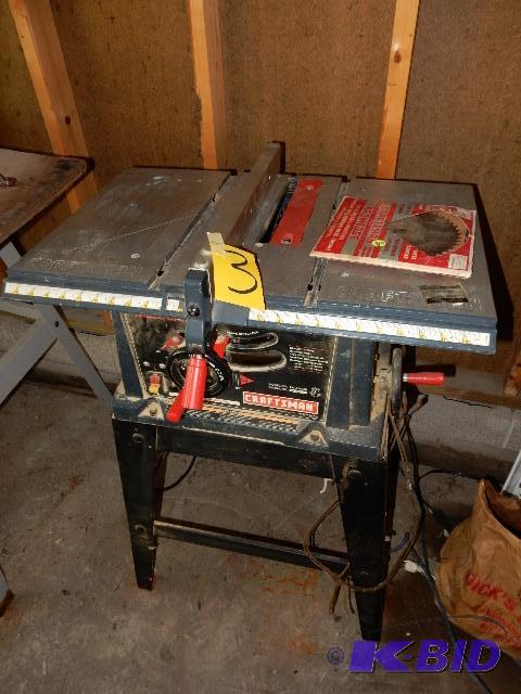 lot 3 image: Craftsman Table Saw