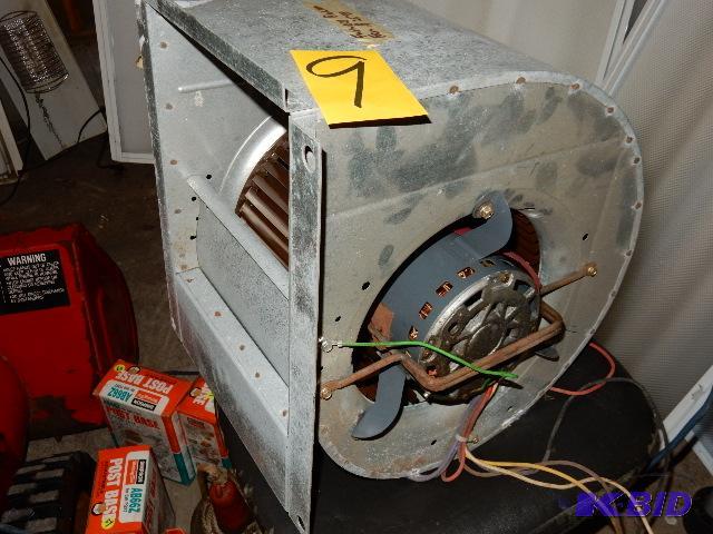 lot 9 image: Squirrel Cage Furnace Fan