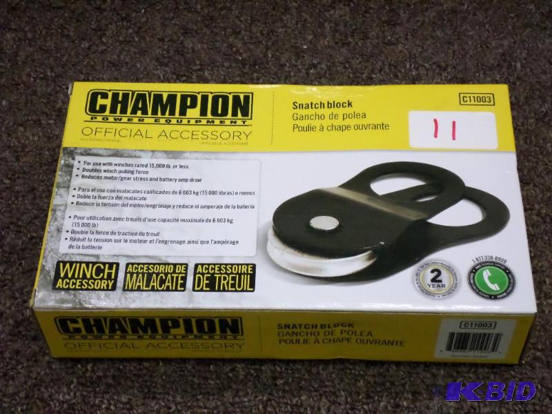 New Champion C11003 Snatch Block...