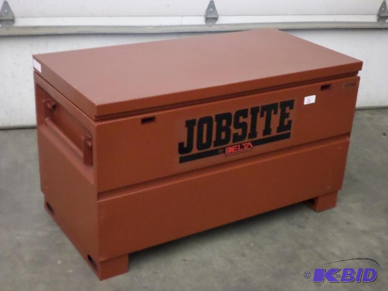 New Delta 637990 Jobsite Lockable Steel Box W...