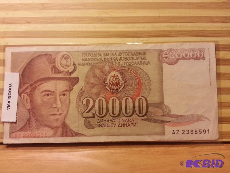 lot 111 image: FOREIGN NOTE YUGOSLAVIA...