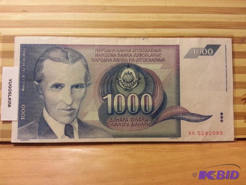 lot 115 image: FOREIGN NOTE YUGOSLAVIA...