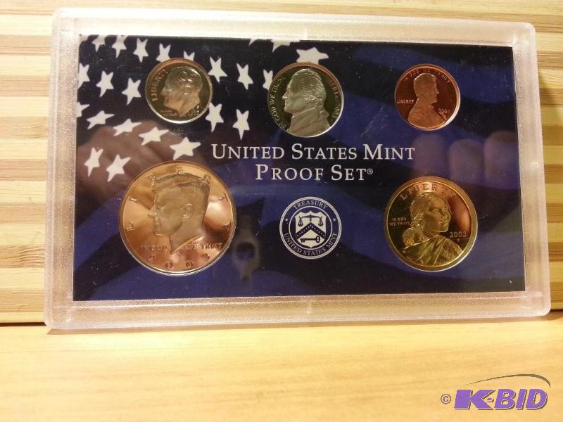lot 147 image: 2003 UNITED STATES MINT PROOF SET...