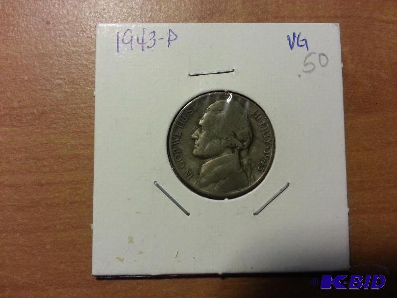 lot 159 image: 1943-P Nickel...