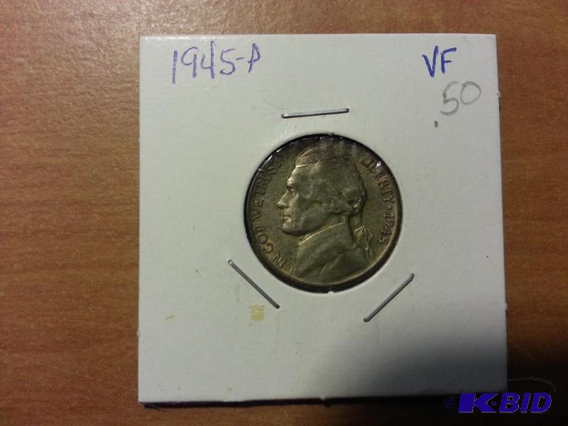 lot 163 image: 1945-P Nickel...