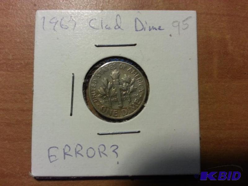 lot 165 image: 1967 Clad Dime...