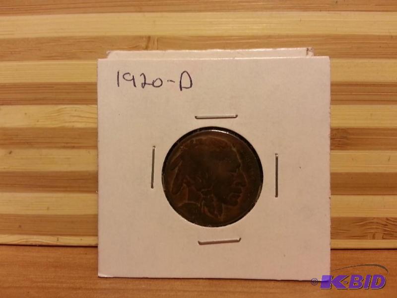 lot 47 image: 1920-D BUFFALO NICKEL...