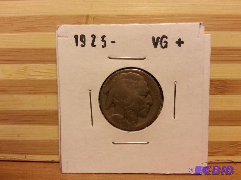 lot 50 image: 1925 BUFFALO NICKEL...