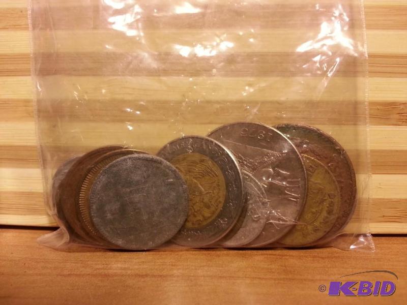 lot 76 image: BAG OF FOREIGN COINS...