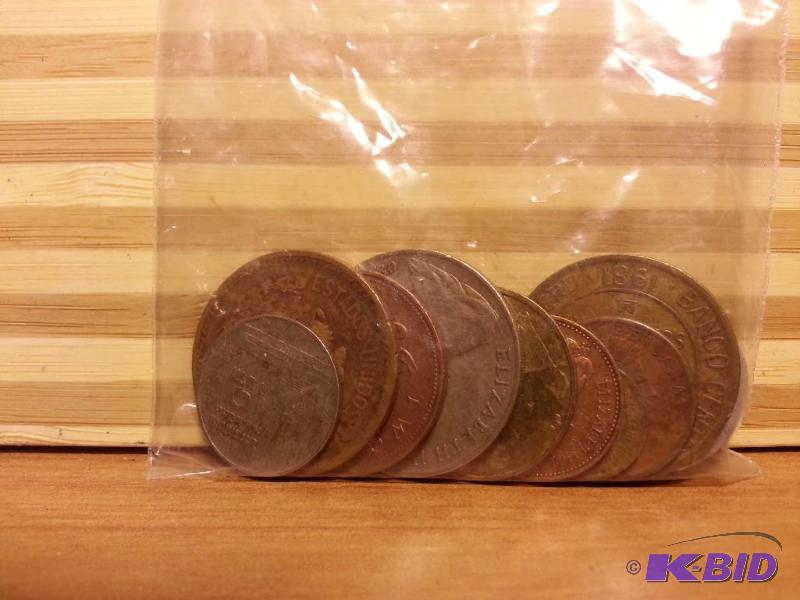 lot 78 image: BAG OF FOREIGN COINS...