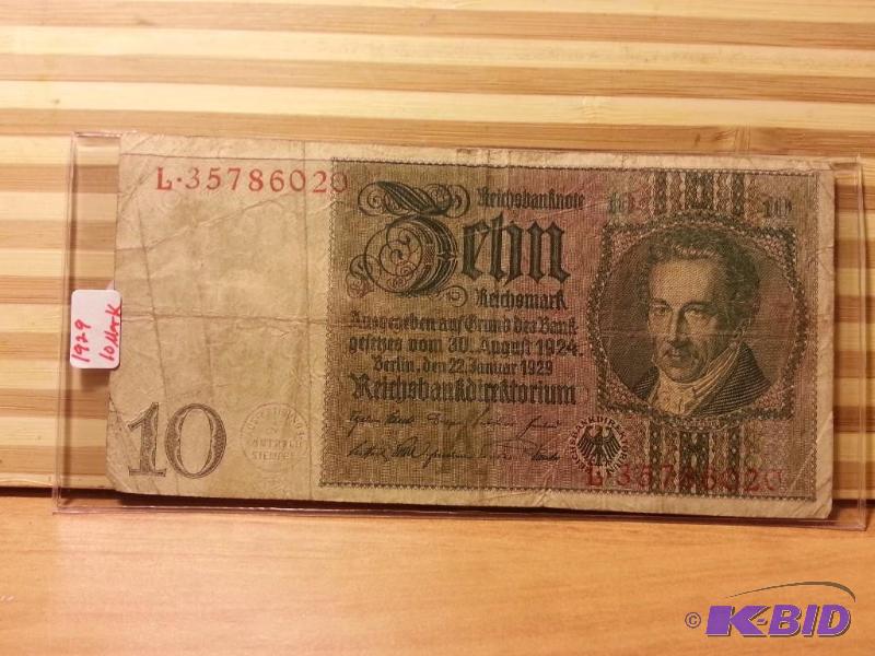 lot 82 image: 1929 GERMANY 10 MARK...