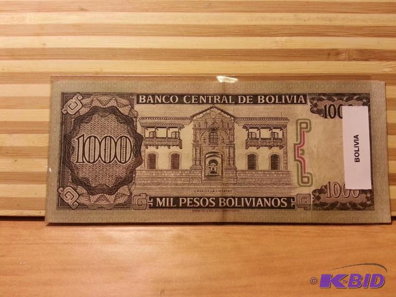 lot 83 image: FOREIGN NOTE BOLIVIA...