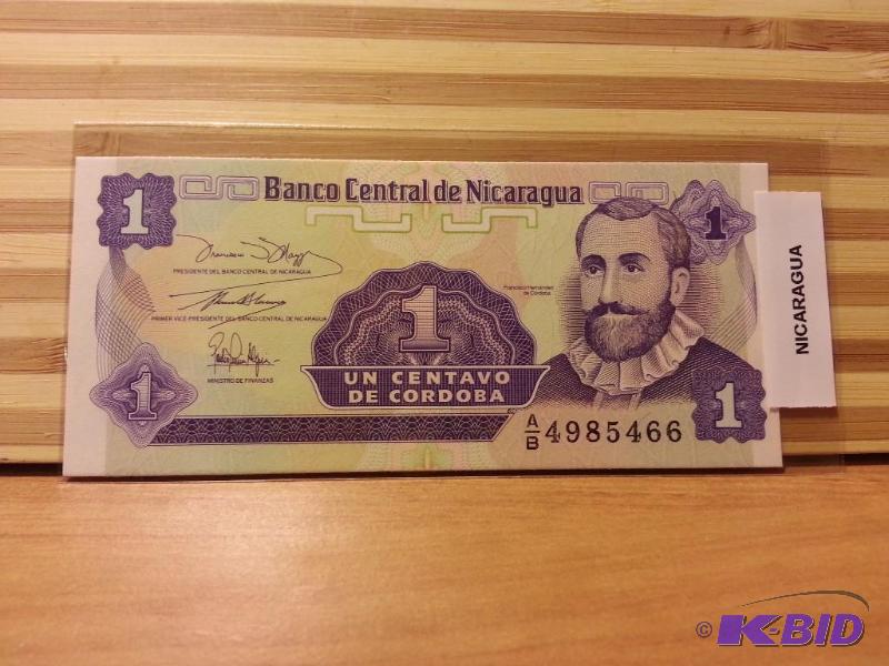 lot 92 image: FOREIGN NOTE NICARAGUA...