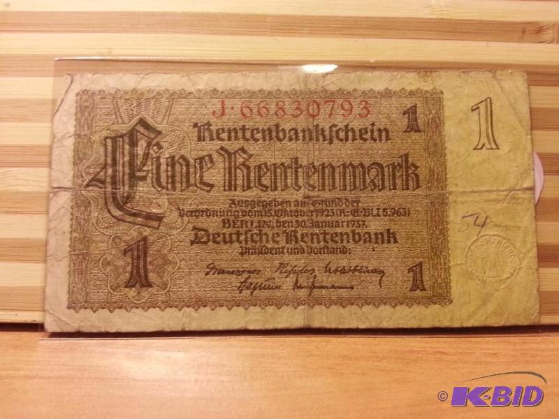 lot 93 image: 1937 GERMANY 1 MARK...