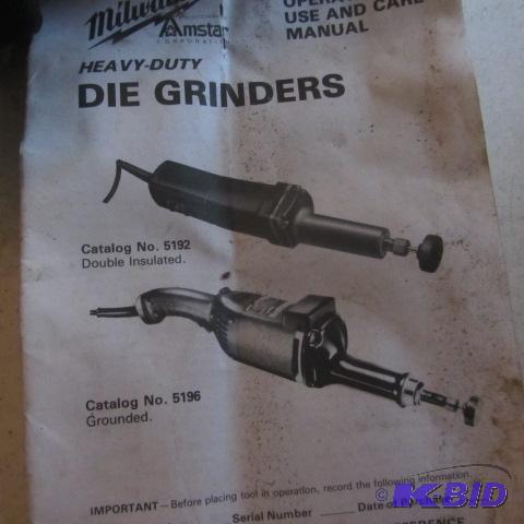 Milwaukee Die Grinder