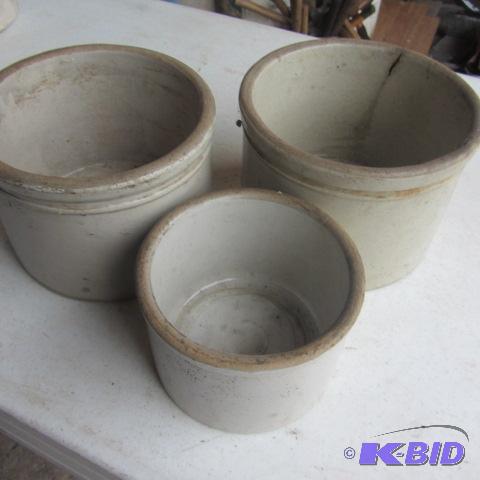 Stoneware Butter Crocks