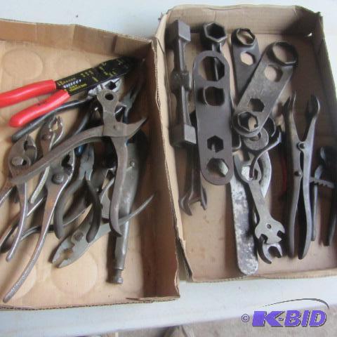 Pliers, Vise Grips, Punch