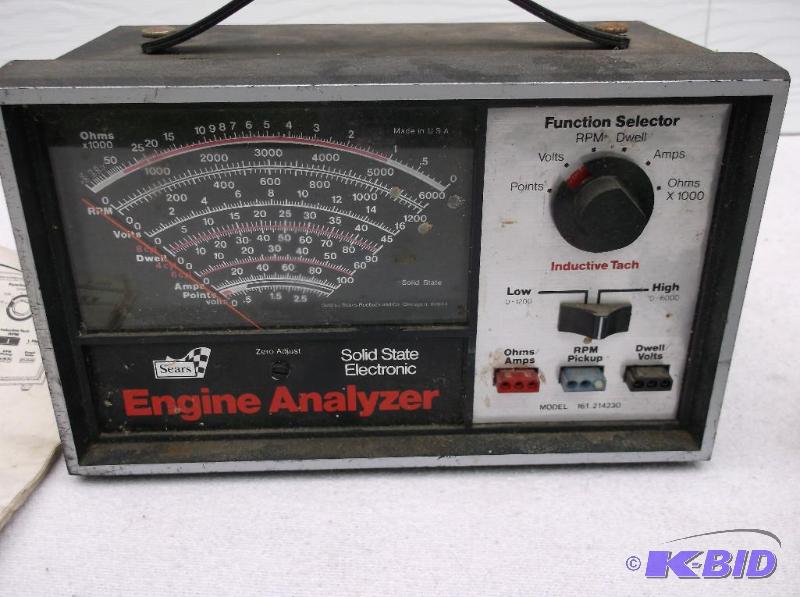 lot 118 image: Sears automotive engine analyzer comes with o...