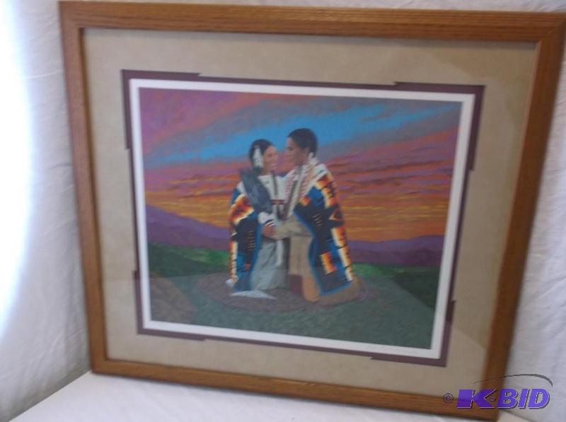 lot 12 image: Beautiful print Marriage Ceremony signed &...