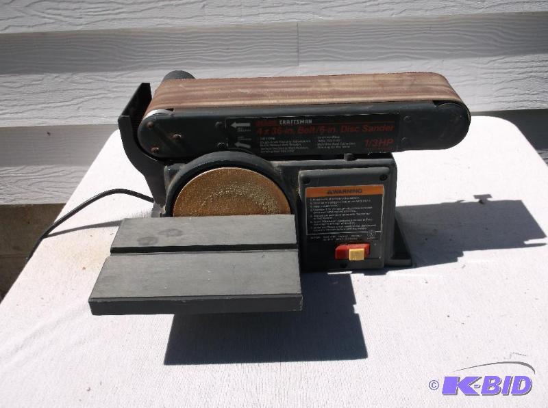lot 137 image: Sears Craftsman 4 x 36" belt 6" &am...