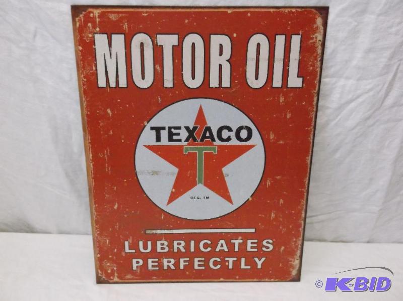 lot 56 image: Collectable TEXACO sign measuring 12 12"...