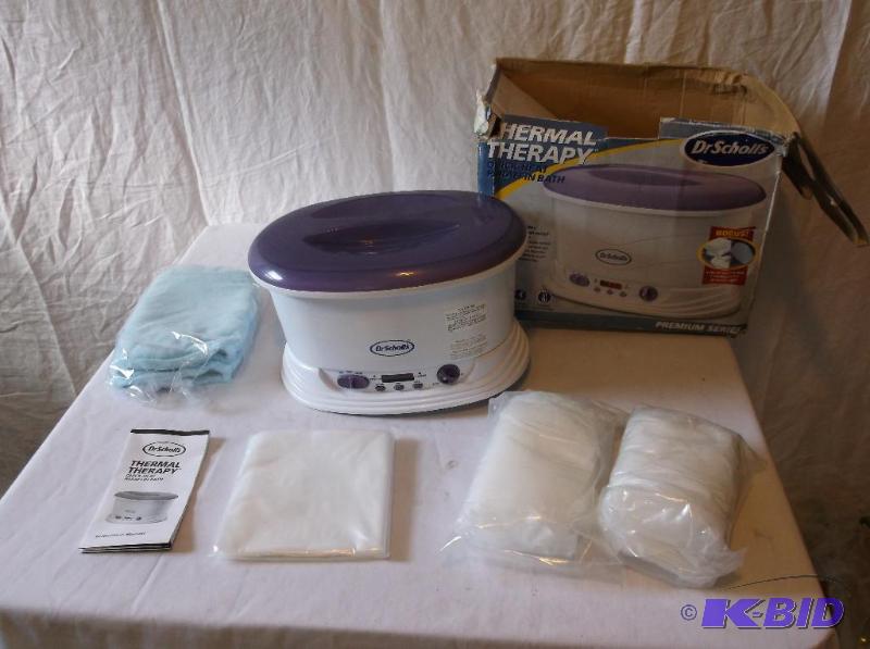 lot 73 image: Dr Scholls paraffin bath comes with 4 lb. of ...