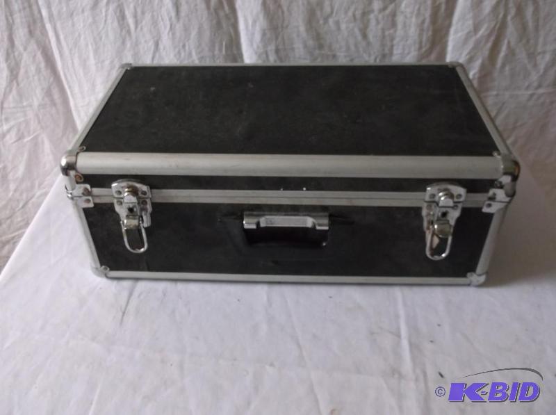 lot 77 image: Locking camera case comes with keys appears i...