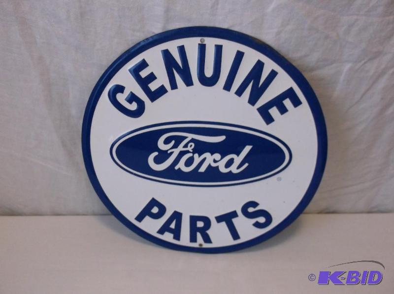 lot 8 image: Collectable embossed Ford sign measuring 11 3...