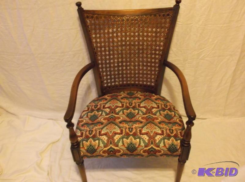 lot 97 image: Beautiful wicker back chair appears in great ...