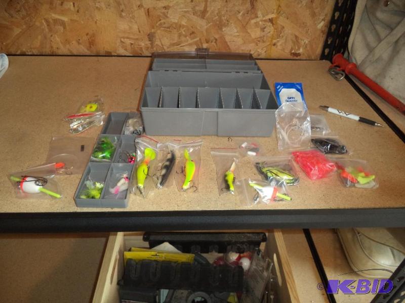 Little tackle box full of fishing supplies