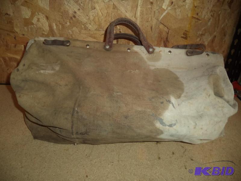 Bag full of cement finishing tools