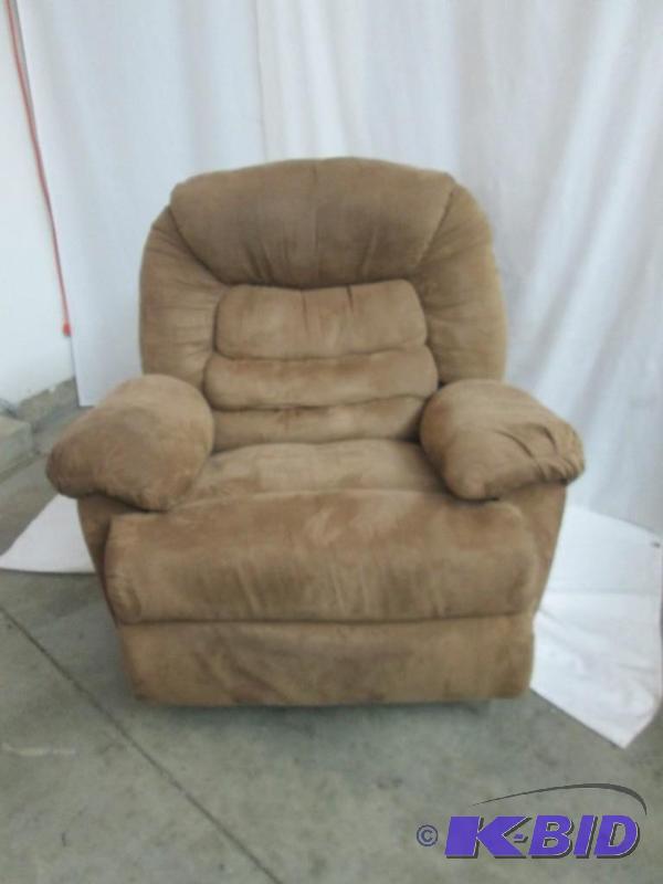 Tan Oversized Recliner