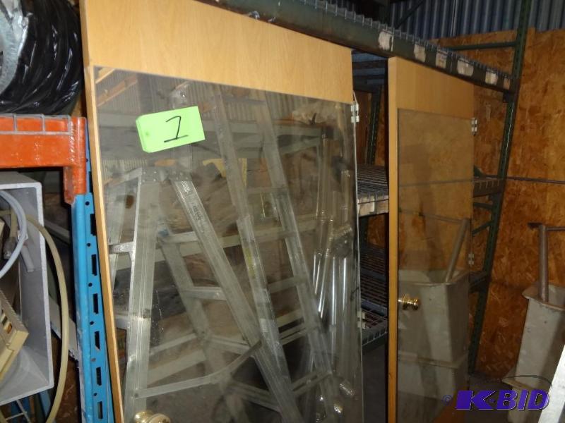lot 1 image: Pair of Mirrored Doors, 30, 68...
