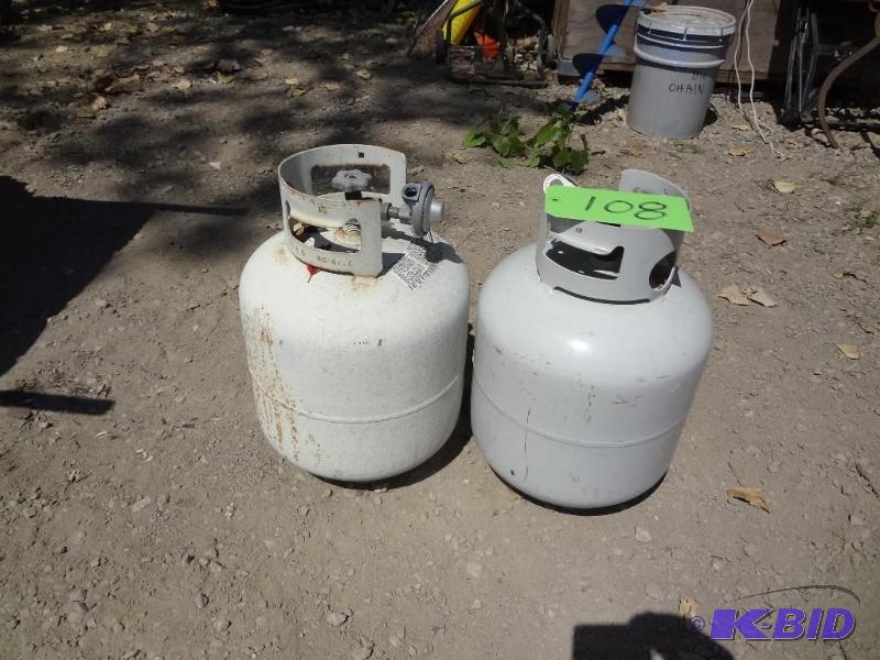 lot 108 image: Two lp Tanks, full...